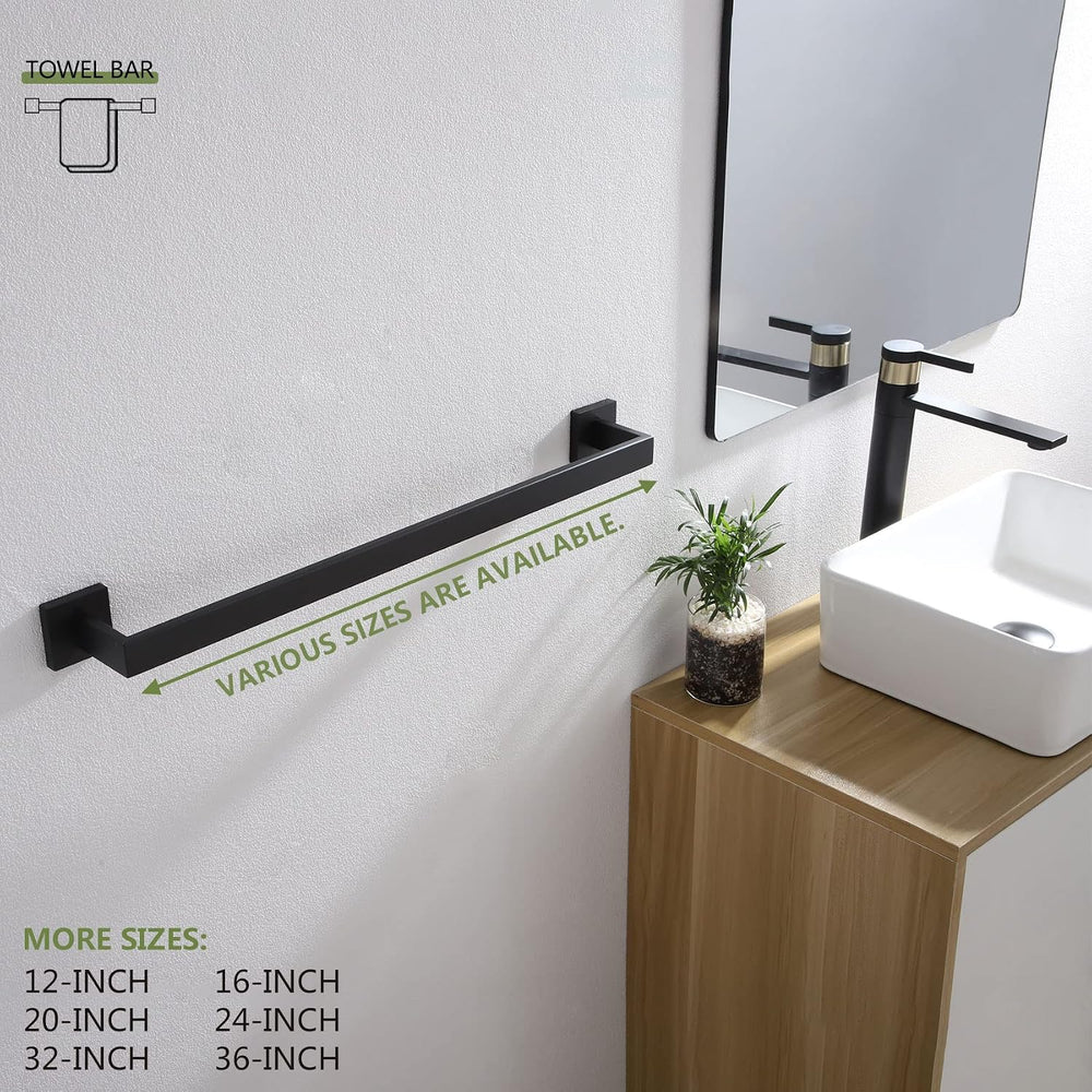 KOKOSIRI 24-Inch Single Towel Bar, Bathroom Kitchen Towel Holder, Wall Mounte...