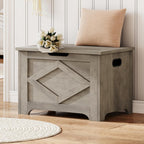 GAOMON Storage Chest, Wooden Storage Bench, Modern Style Lift-Top Shoes Bench with Safety Hinge for Entryway, Bedroom, Living Room, Supports 300 Lb and Easy Assembly