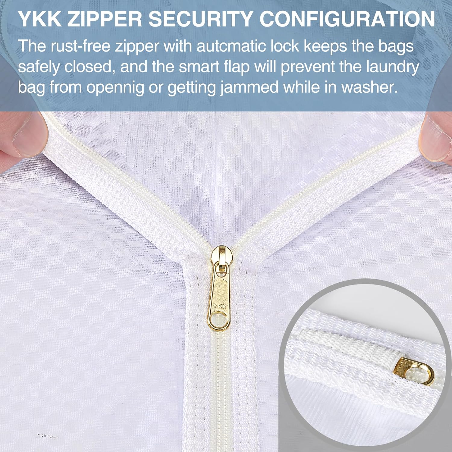 3 pcs Durable Honeycomb Mesh Laundry Bags for Delicates 16" x 19" (3 Large)