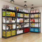 Metal Garage Shelving, Adjustable 5-Tier Heavy Duty Shelving, 2800 LBS Garage Shelving Unit and Storage,Heavy Duty Shelves for Basement,Warehouse,Kitchen