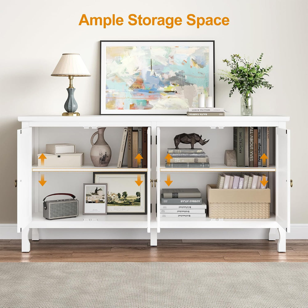 RoyalCraft 63" Sideboard Buffet Cabinet with Storage, Vintage Credenza