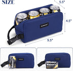 Cerbonny small lunch bag Freezable Lunch Bag for Work School Travel,Leak-proof Small Lunch Bag,Small Insulated Bag For Kids 3+/Adults,Freezer Lunch Bags,Freezable Snack Bag,Navy Blue（Larger size）