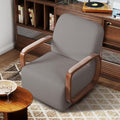 Couchus Swivel Accent Chair with Sturdy Base (Gray, Set of 1) | 360° Rotating Living Room Chair, Chenille Fabric Upholstered Armchair for Living Room