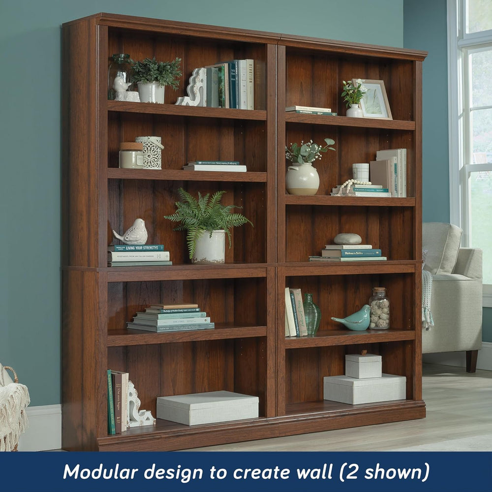 Sauder Miscellaneous Storage 5-Shelf Bookcase/ Book shelf, Washington Cherry ...