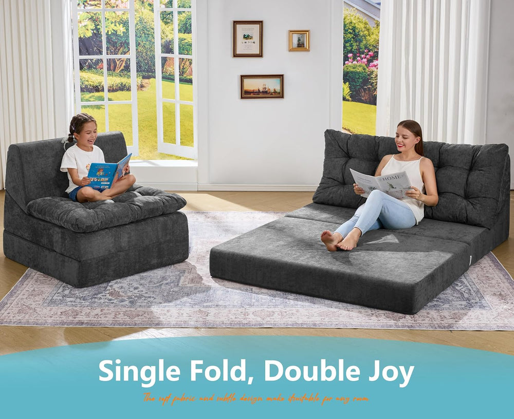 Hobestluk Sofa Couch Folding Sofa Bed Comfy Floor Lounger Convertible Sofa wi...