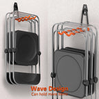Heavy Duty Garage Hooks 4 Pack, 7.7 inch Wave Long Hanger, Wall Mounted Storage System, Power and Garden Tool Organizer, for Hanging Ladders, Bikes, Hose, Bulk Items and More