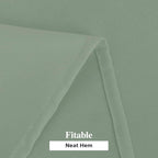 Fitable 6 Pack Sage Green Round Tablecloths - 120 Inches in Diameter | Wrinkle & Stain Resistant, Washable Polyester Fabric, For Wedding Party Banquet Formal Events Fall Thanksgiving Harvest