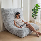 MAXYOYO 3 in 1 Bean Bag Chair, Giant Bean Bag Sofa Bed, Floor Couch with High-Density Foam Filling, Bean Bag Chair for Adult