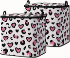 Large Comforter Storage Bag with Zipper,Closet Organizer for Clothes/Blankets/Quilts/Pillows,Fabric Storage Bags with Portable Handles 95L(2-Pack)