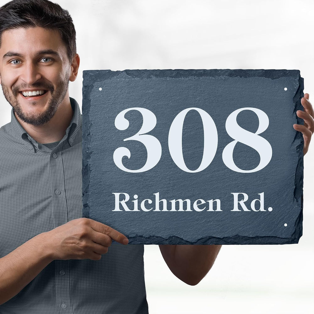 House Address Sign, House Number Plaque, 14.25x18, Thick Rust-Free, Fade Resi...