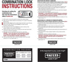 Vaultz Locking Medicine Storage Box with Combination Lock, 3.75" x 11.88" x 5.25", White (VZ00346)