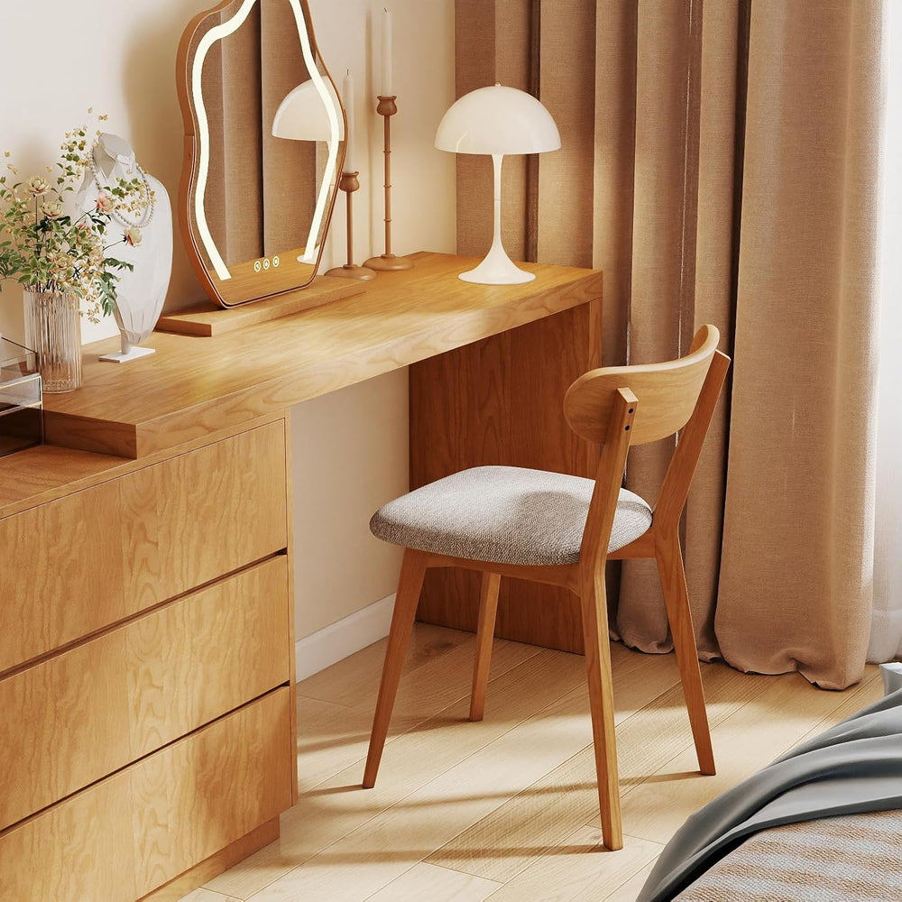 100% Solid Wood Dining Room Chairs - Practical Kitchen Chairs - Wood Chair fo...