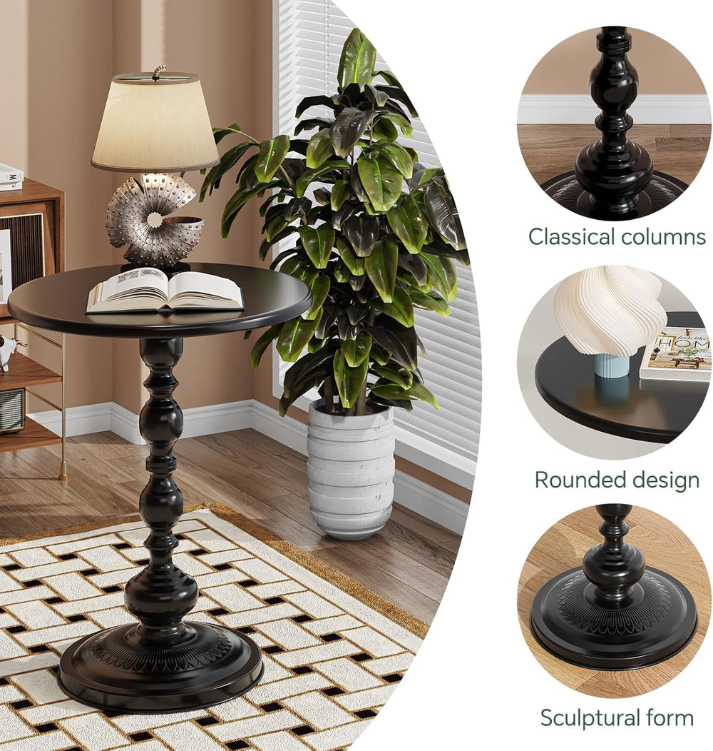 Simple Trending Small Side Table, Round Drink Table End Table, Sofa Table TV ...