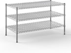 24" Deep x 48" Wide x 27" Height Wire Shelving Kit | 3-Tier | NSF Commercial Storage Rack Unit