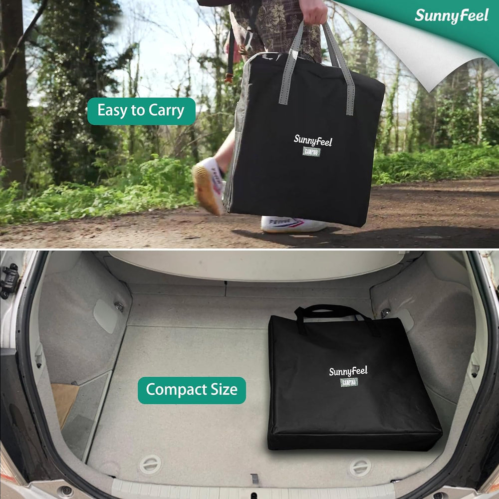 SUNNYFEEL Oversized Camping Chair Portable Directors Chairs with Side Table |...
