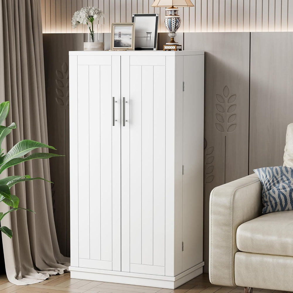 Shintenchi Kitchen Pantry Cabinet,5 - Layer Storage Cupboard with Adjustable ...