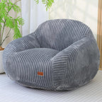 Bean Bag Chair with Armrests, Comfy Corduroy Bean Bag with Removable Cover, Handle for Adults, Oversized Floor Beanbag Couch for Living Room Bedroom Dorm (XL-Gray)