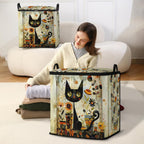 king comforter storage bag,clothes,blanket,bedding,pillow quilt organizer for closet,fabric moving bags with portable handles and zipper 95L(2pack)