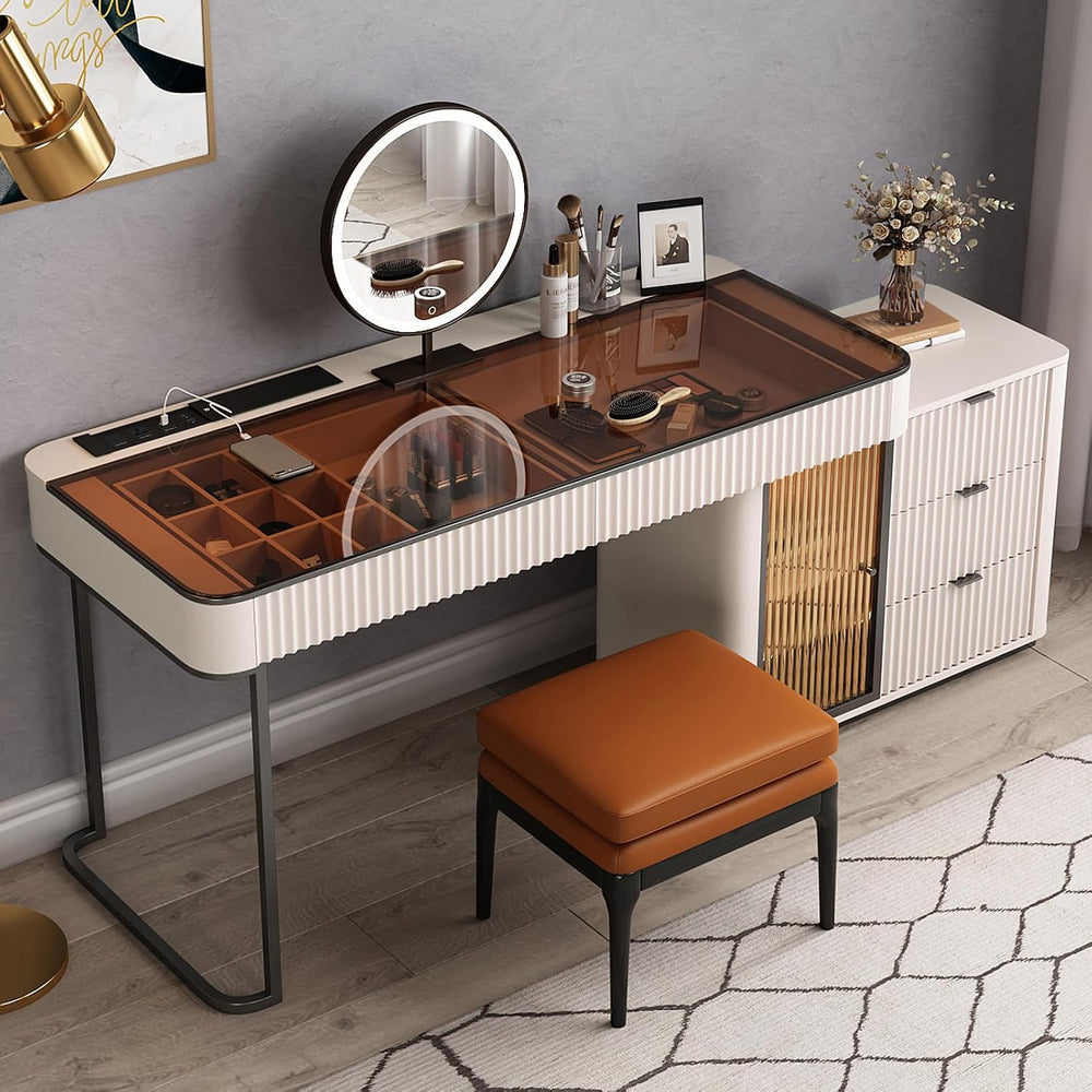Larits Makeup Vanity, Very Easy to Assemble，Dressing Table Desk in one, Super...