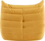 Bean Bag Chair - Corner Sofa, Fireside Chair Bean Bag Sofa Large Bean Bag Chair for Adults,Fireside Floor Couch for Living Room, Bedroom, Gaming & Office (Yellow, Single)