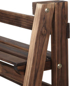 Yaheetech 4-Tier Foldable Shelf, Wood Ladder Shelf for Living Room Storage | Collapsible Wood Ladder Stand with Decorative Wall-Leaning Folding Shelves for Living Room, Bedroom, Balcony and Home Office.