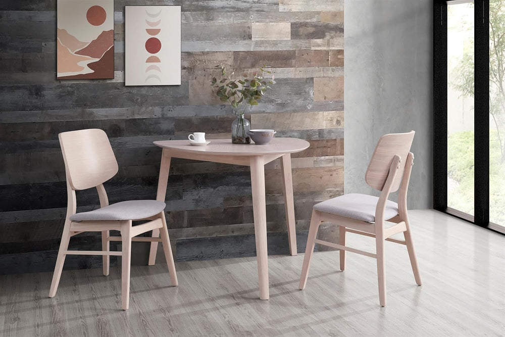 New Classic Furniture Mid-Century Modern Oscar Corner Table 3-Piece Dining Se...