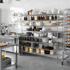 21" Deep x 72" Wide x 74" Height Wire Shelving Kit | 8-Tier | NSF Commercial Storage Rack Unit