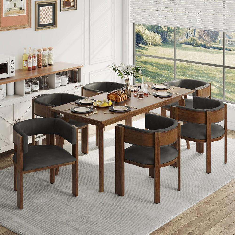 Squireewo Barrel Dining Chairs Set of 2, Modern Dining Room Chairs with Curve...