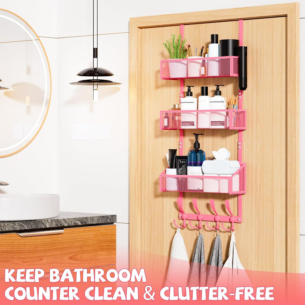 Kaiferty Over The Door Hooks Organizer, Coat Rack Over The Door Storage Hange...