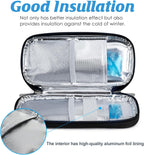 YOUSHARES Insulin Cooler Travel Case - Portable Refrigerated Medicine Case for Insulin Pen, Medication and Diabetic Supplies with 2 TSA Approved Ice Pack