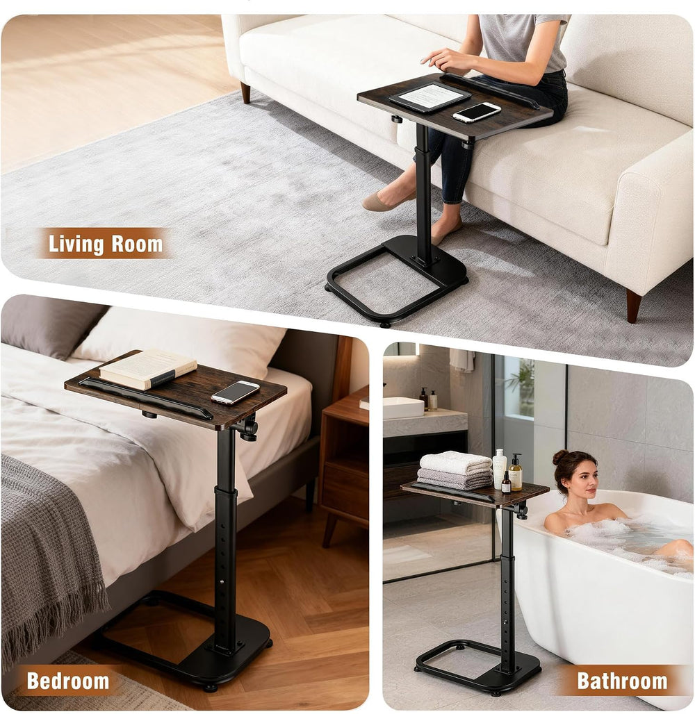 facka Adjustable Height TV Tray Table for Couch Eating, Laptop Small Spaces