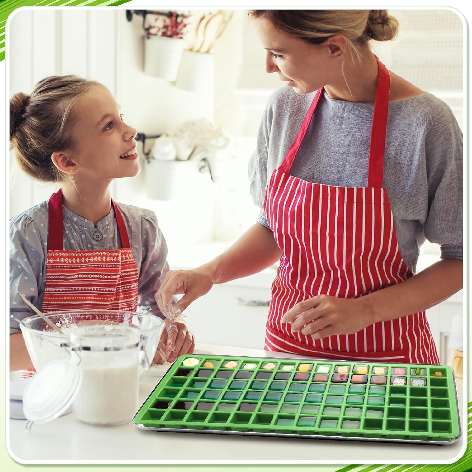5 Pcs Silicone Food Molds for Harvest Right Freeze Dryer Harvest Right Medium Square Trays Dividers Food Mold for Fruit Vegetable Cake Freeze Drying Accessories (Large)