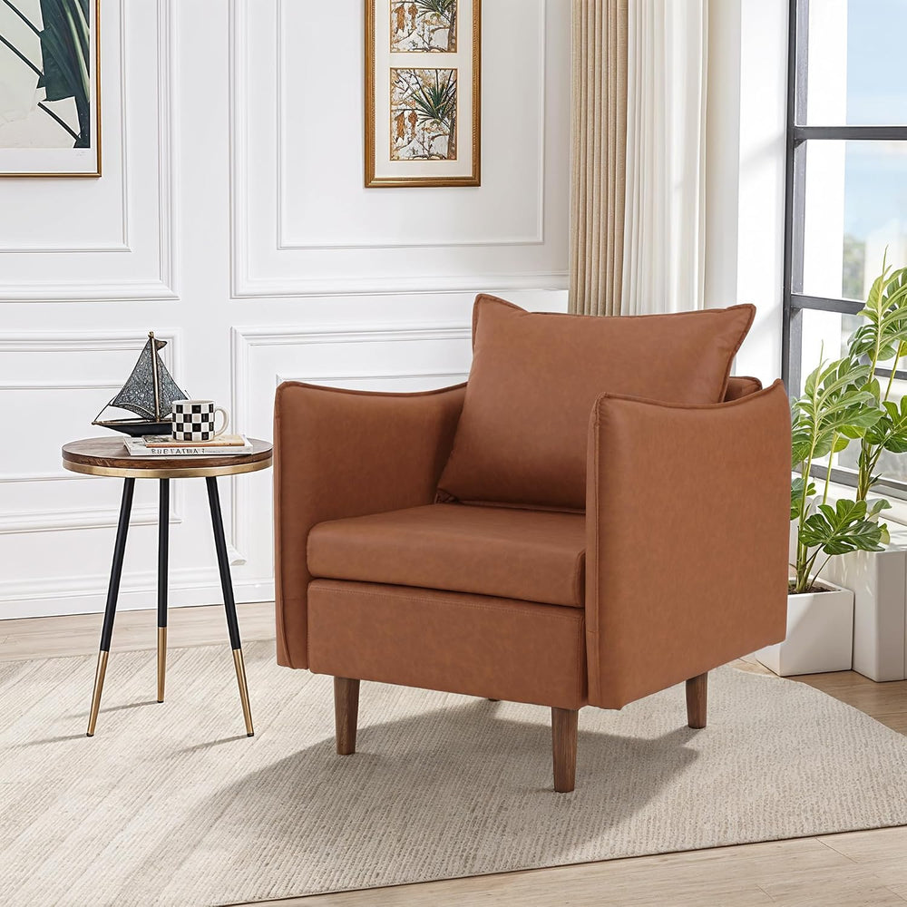 Sepnine Accent Chairs for Living Room Chairs Brown Reading Chair for Bedroom ...