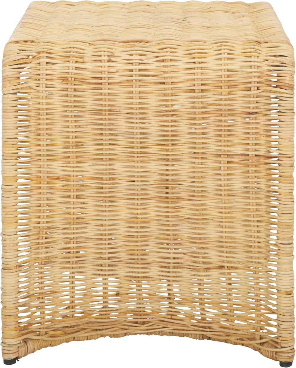 SAFAVIEH Home Collection - Zendy Light Natural Rattan Accent Table, Coastal W...