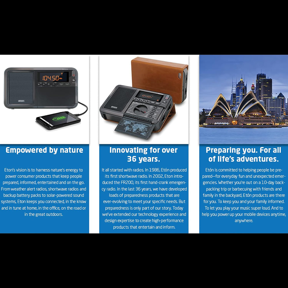 Eton Elite Traveler AM/FM, Longwave, Shortwave Radio with RDS, World Clock, 5...