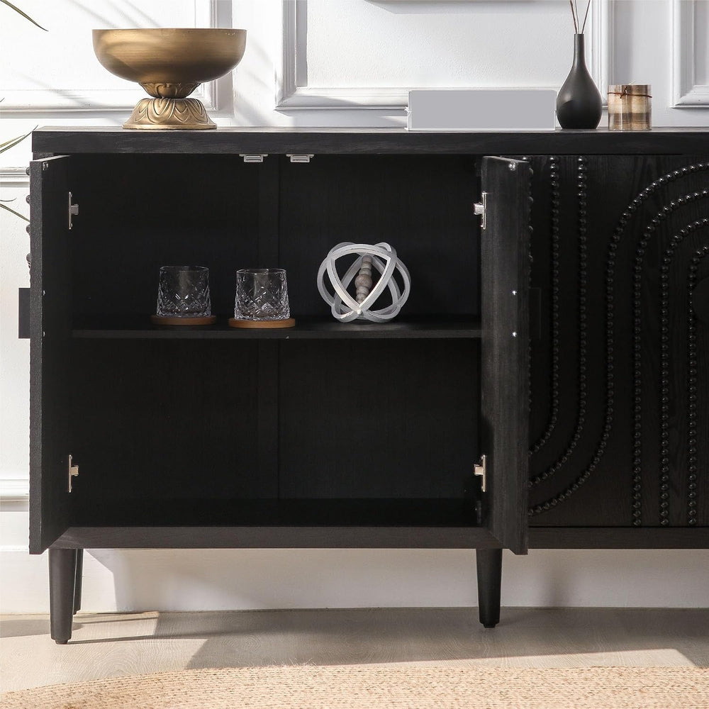 Pantry Cabinet, Modern Sideboard Cabinet, Stylish Storage Solution for Dining...