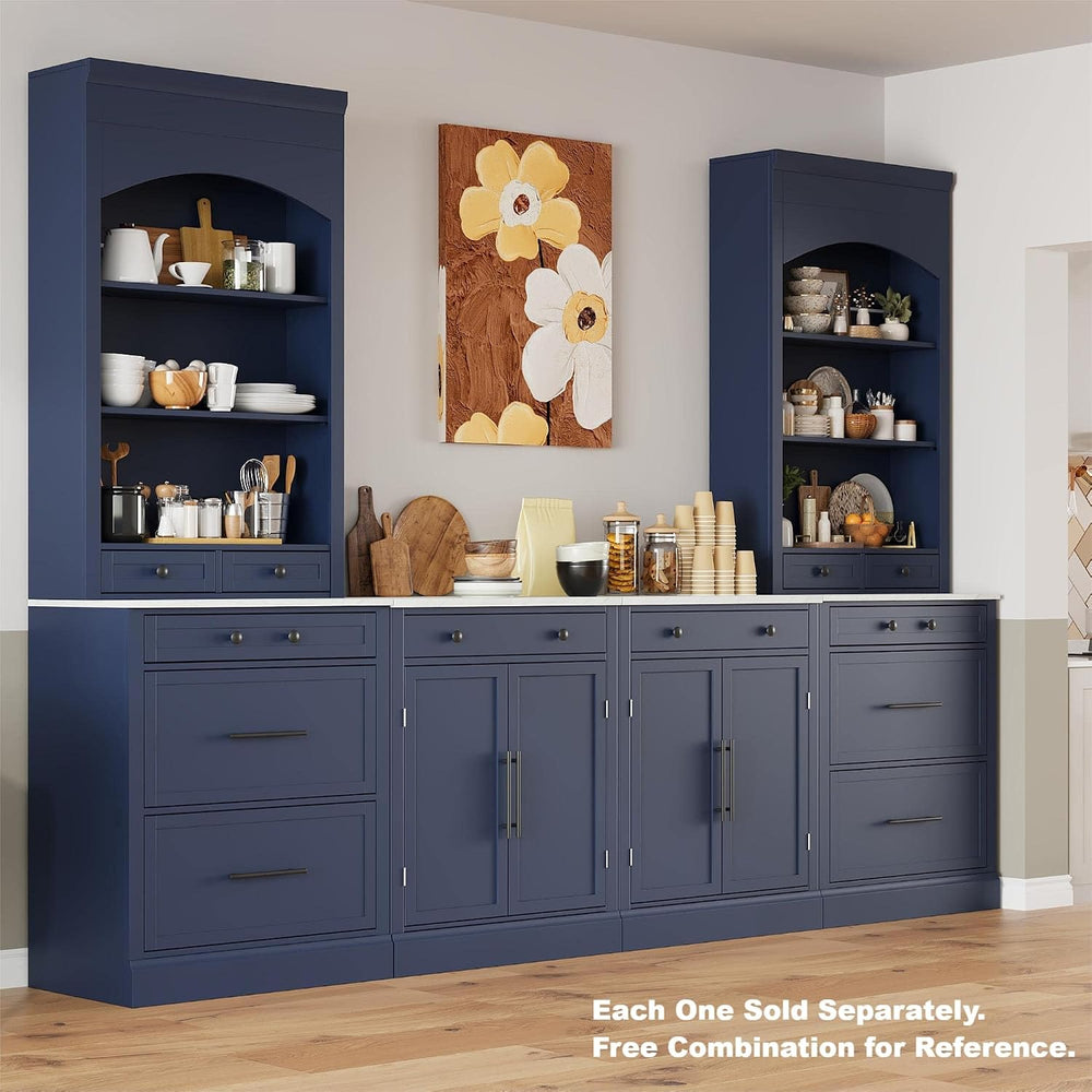 Polibi 83.7''H Kitchen Pantry, Freestanding Tall Kitchen Hutch with 5...