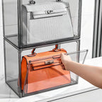 Clear Stackable Plastic Storage Bins with Lids, Large Gray Organizer Containers for Home, Kitchen & Closet Organization