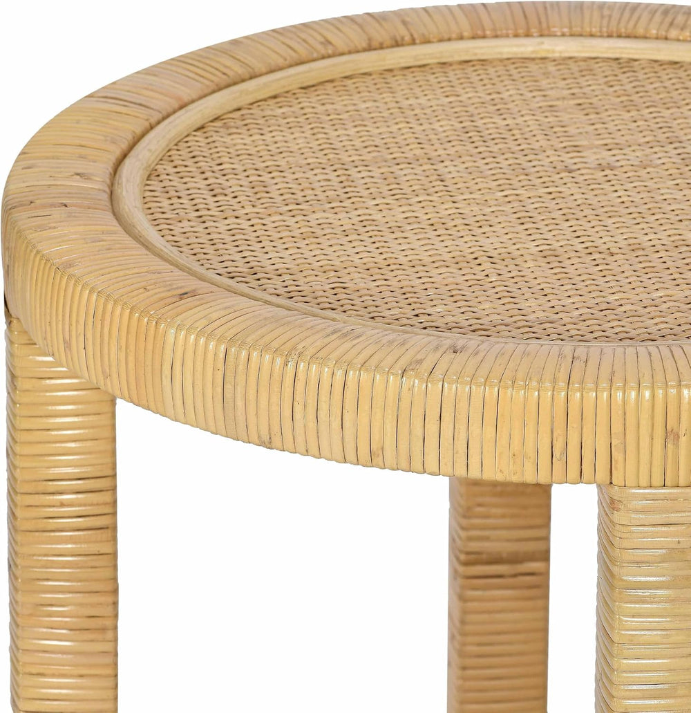 First of a Kind Side Table in Natural Brass
