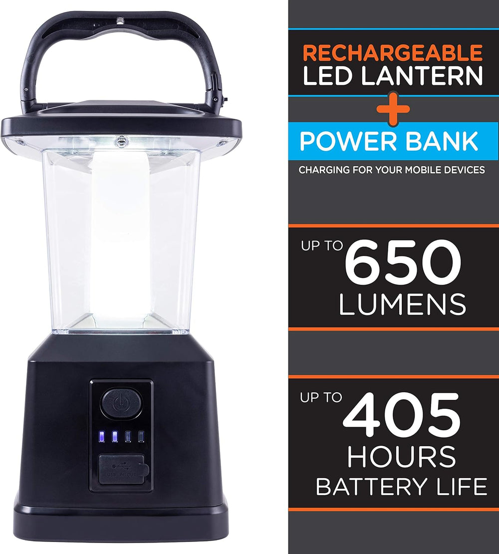 Enbrighten LED Camping Lantern, Battery Powered, Carabiner Handle, Hiking Gea...