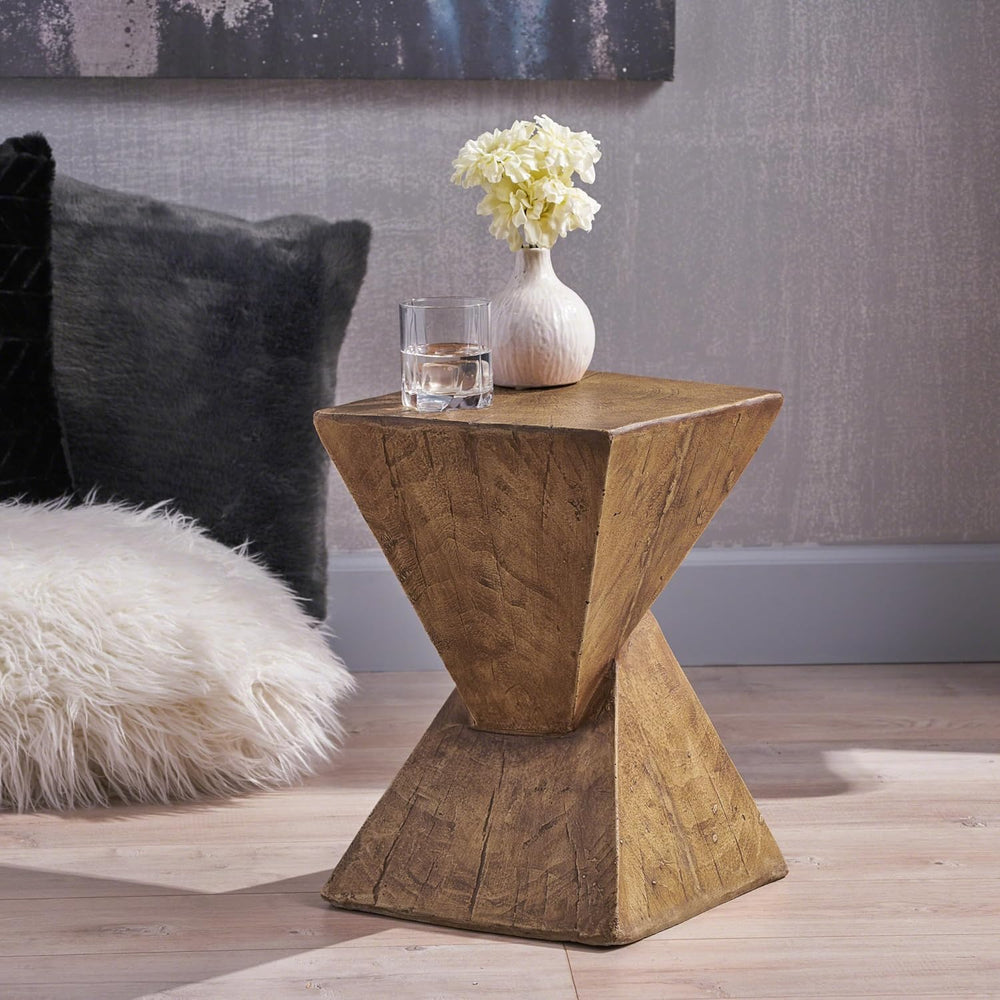 18" H Modern Side Table – Stylish Narrow Cent Table Compatible with Livi...