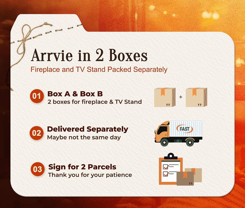 PRAISUN 70'' Fireplace TV Stand with 42'' Electric Fireplace,...