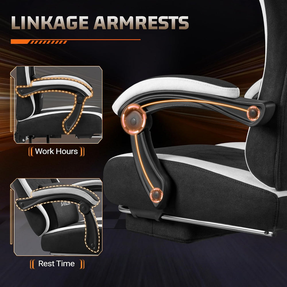 Homall Gaming Chair with Massage & Footrest, Ergonomic Computer Office Ch...