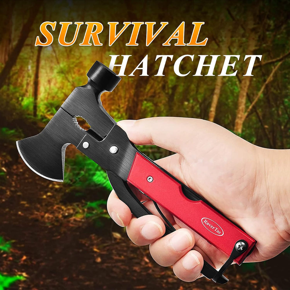 14-in-1 Multitool Camping Axe Hatchet – Essential Camping Gear with Knife, Ha...