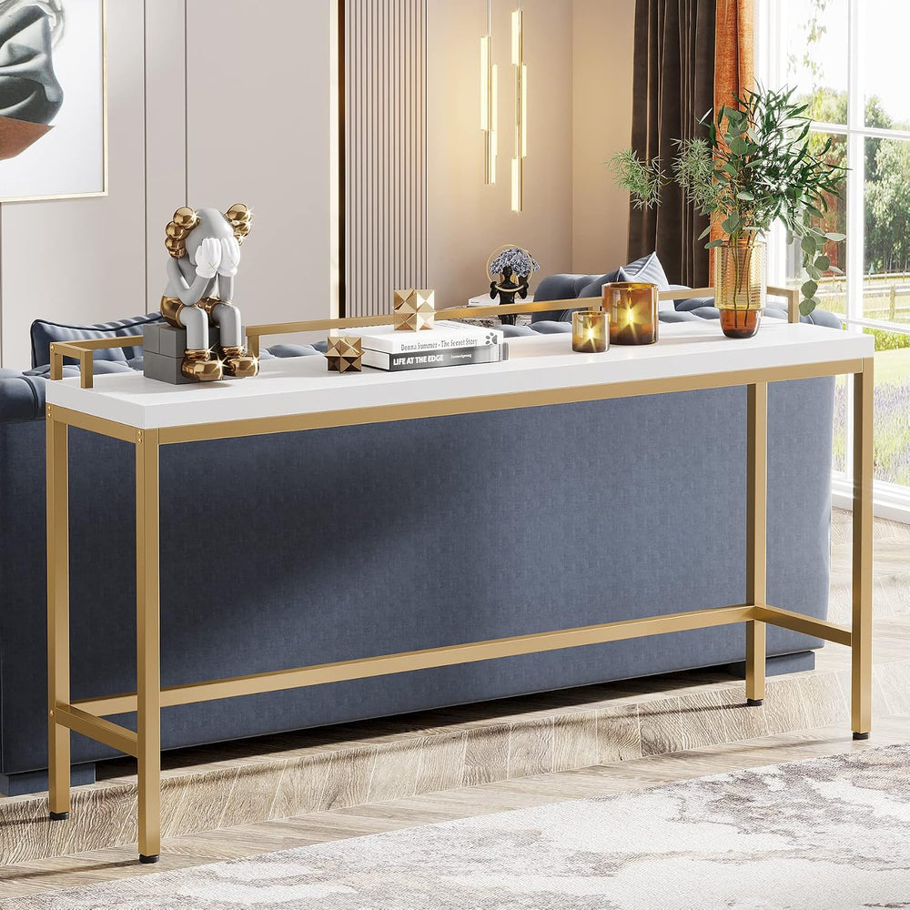 Tribesigns 70.9 inch Extra Long Sofa Table, Narrow Console Table Behind Couch...