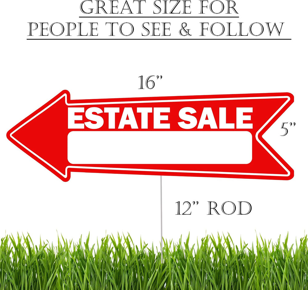 Rogue River Tactical 9 Piece Estate Sale Yard Sign Double Sided With Stake - ...