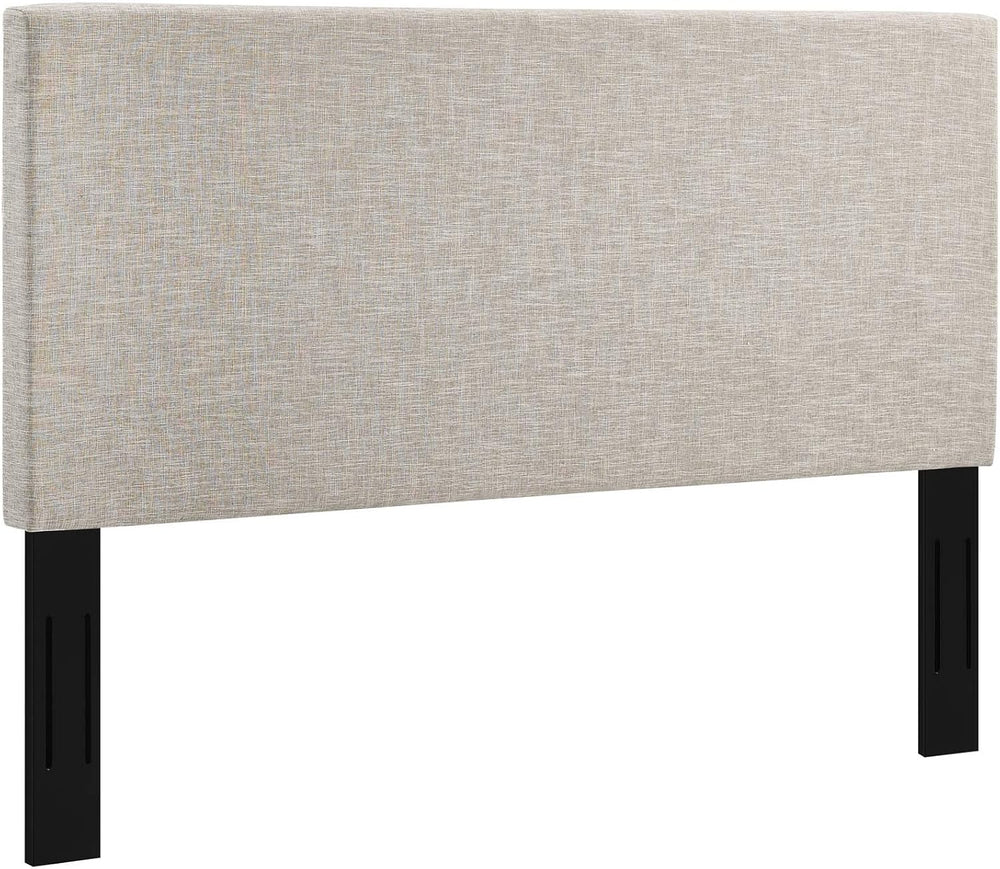 Modway Taylor Full/Queen Upholstered Linen Fabric Headboard, Beige