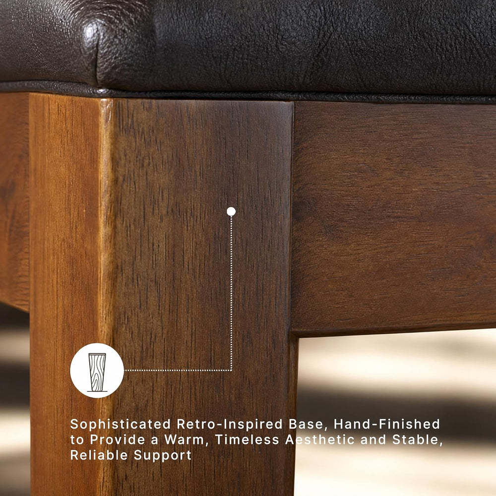 Signature Design by Ashley Ralene Tufted Upholstered Dining Room Bench, Mediu...