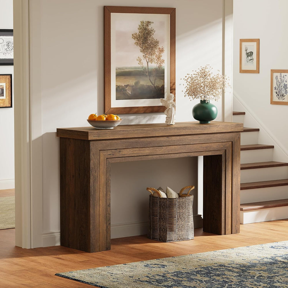 Huuger 54 Inch Entryway Table, Rectangular Console Table for Living Room | Fa...