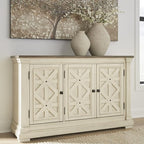 Signature Design by Ashley Bolanburg French Country Dining Room Server, Two-tone White & Brown